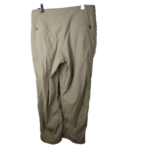 L.L. Bean Woman's 16 Tan Cargo Hiking Adjustable Ankle Flat Front Traveling... - Picture 12 of 12